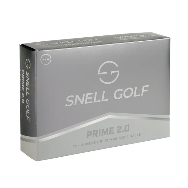 Retail box for Snell Golf Prime 2.0 golf balls