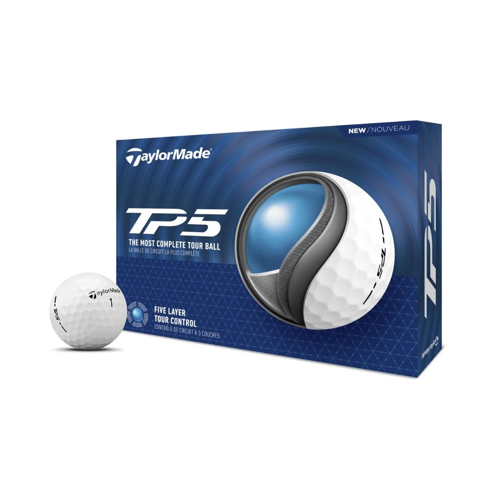 Retail box for TaylorMade TP5 golf balls