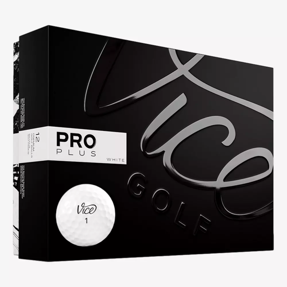 Retail box for Vice Golf Pro Plus golf balls
